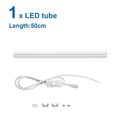 Strobe-free 50CM T5 LED Light Tube 15W AC 110V-220V LED Tube Bulb For Under Cabinet Ceiling Shop Workbench Warehouse Wall Lamp