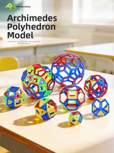 PANDUOXIANG | Archimedean Polyhedron Portable Mini Magnetic Tiles Construction Toy