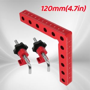 1 Set 90 Degree Positioning Squares Right Angle Clamps Aluminum Fixing Clip Woodworking Carpenter Corner Clamping Square Tool