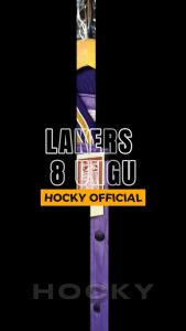 HOCKY Jaket Varsity Baseball Lakers 8 Ungu Full Bordir Taslan Casual Vintage Premium Terbaru