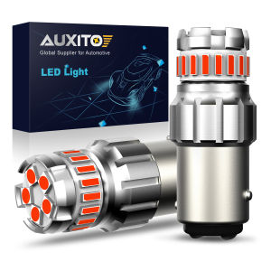 AUXITO 2 ชิ้น 1157 Bay15D P21/5 วัตต์หลอดไฟ LED ไฟเบรคไฟในสวนไฟท้าย ขับรถไฟ ดิจิตอล รถยนต์ ไฟบอกตำแหน่ง