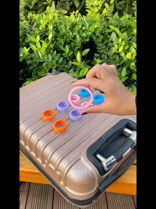 Silikon Pelindung Roda Koper (2 PCS) Ring Karet Roda Koper Luggage Trolley Wheel Protector