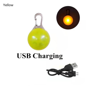 Led Dogs Collars Pendant Rechargeable Pet Usb Luminous Collar Pendant Puppy Flash Light Leash Accessorie Decoration Dog Necklace