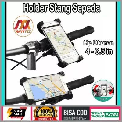 Holder Hp Sepeda Jepit Stang HS-01 Phone Holder