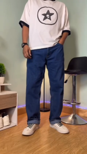 Cloverfield - Celana Jeans Reguler Pria Standart Bio Wash