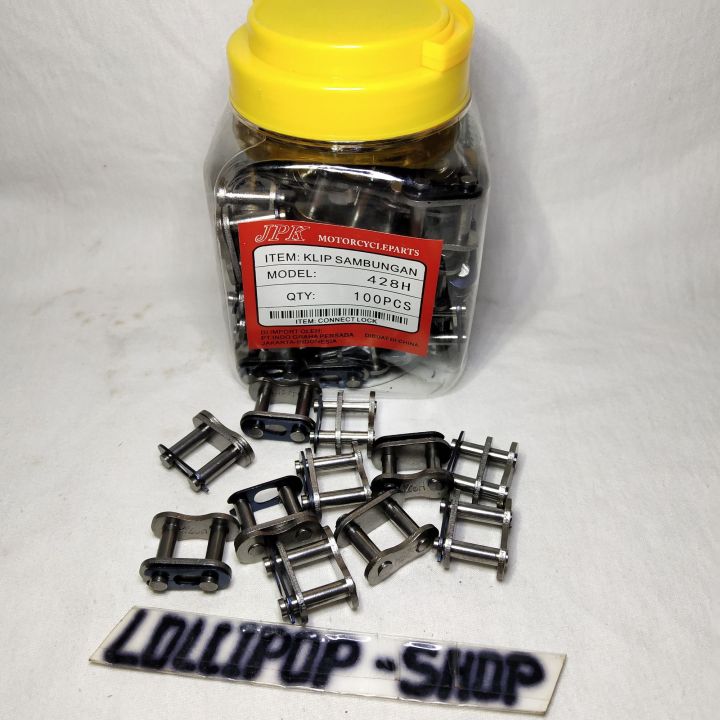 sambungan rantai  motor 428H per 100pcs/1 kotak