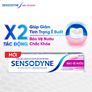 Bộ 2 Kem đánh răng SENSODYNE Gum Care 100g giúp giảm ê buốt và bảo vệ nướu chắc khỏe