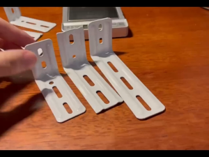 2sets L Shaped Vertical Window Blinds Bracket Metal Snap-in Mounting Brackets For Blinds Curtain