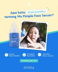 Emina Ms. Pimple Acne Solution Face Serum 30ml- Serum Wajah Solusi Atasi Jerawat