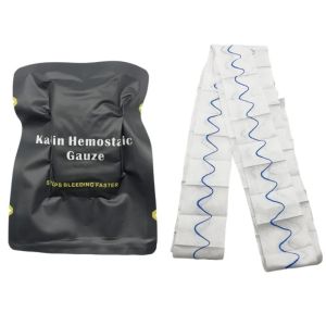 Tactical First Aid Bandage Outdoor Camping Kaolin Hemostatic Gauze Non-woven Fabric Chitosan Gauze Sheet