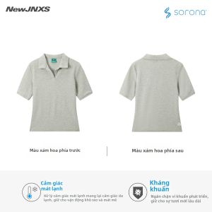 JNXS | Áo Thun Co Dãn Chống Khuẩn Làm Mát Có Đính Ngọc Trai