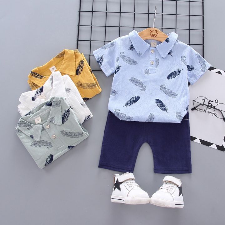 toddlers wear clothing sets for boys Casual shirt baby clothes baju