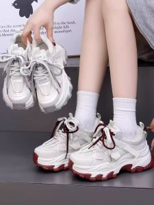 Lightweight Sporty Dad Shoes for Women Trendy Spring Autumn Thick Bottom Casual Slimming Versatile Comfortable Running Shoes