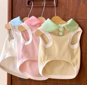 Dog Polo Shirt Cat Lapel T-shirt Thin Cooling Pet Puppy Clothes