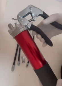 Grease Gun Pump Heavy Duty 8000PSI 14 Oz 12" Flex Hose 400cc Pistol Grip Heavy Duty Industrial Grease Gun