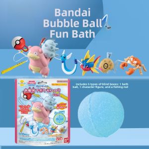 Bandai Bath Ball Pokemon Toy Claw Crab Ugly Carp Dragon Turtle Childrens Toy Personal Hygiene Cleaning Tool Bath Ball