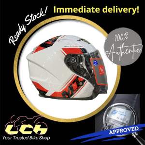 MT HELMET SIDEWAY C5 GLOSS pearl White / Red