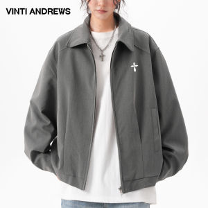 Short Loose Notched Collar Blazer Jacket