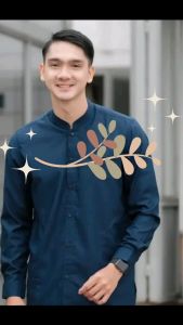Baju Koko Pria Dewasa Al-Barkah Lengan Panjang Terbaru Polos - Grt clothing