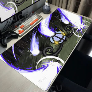 Potdemiel | Pokemon Chandelure Mouse Pads Large Rubber Computer Keyboard Gaming Aesthetics Desk Mats Locking Edge Gamer HD Printing Tablepad