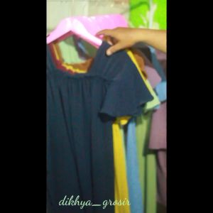 Daster Fuji Bahan Crinkle Airflow | Long Dress Fuji Daster Busui Jumbo Terbaru 2023