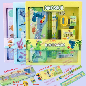 12 Pcs/set 6pcs/set Pencil Case Set Art Drawing Set with Pencil for Kids Drawing Pencils for Kid Stationery for Kid Writing Tools for Earlier Learing Stationery set with Writing Pencils