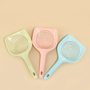 Pet Plastic Poop Scooper with Round Hole - Hollow Style Lightweight Durable Easy to Clean