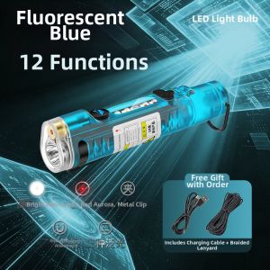 SMILING SHARK | 2-in-1 Portable Mini Multifunctional Pointer Flashlight