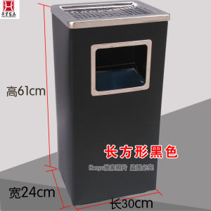 Large Size Stainless Steel Covered Trash Can Circular Living Room Hotel Guest Room Ashtray Outdoor Smoke Extinguisher Tube