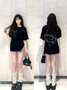 SUSHOUWANGE | T-Shirt Vintage Casual Loose Cotton Round Neck