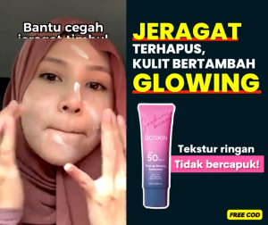 GoSkin Tone Up Glowing Sunscreen Original HQ | SPF 50++ | Sunscreen Jeragat Kulit Kusam & Sunburn