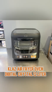 Klaz 12 ltr Air Fryer Oven Digital Crystal 1200 Watt - Hitam Fryer Oven Panggang Fryer Oven Alat Masak Elektrik