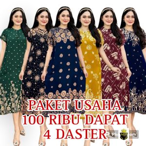 Daster Busui Bumil Bahan Rayon 100 Ribu Dapat 4 Paket usaha
