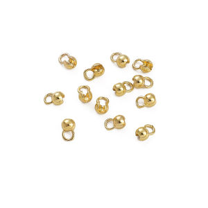 4x6mm 1pc/bag 14K Plated Copper Positioning Beads Buckle For DIY Making Jewelry Accessories