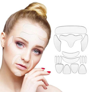 10-18PCS Reusable Silicone Face Patch Set Anti Wrinkle Patches For Face Neck Forehead Eye Cheek Chest Pads Beauty Tools