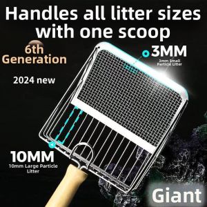 MEISITEKEKE | Stainless Steel Metal Cat Litter Scoop
