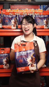 Túi Cà phê hòa tan Muối Hồng Himalaya đậm đà từ Message Coffee đặc sản cafe Huế thơm ngon tiện lợi - TÚI 50 GÓI TIẾT KIỆM