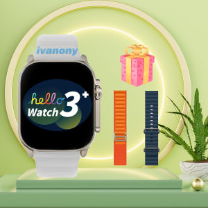 Đồng Hồ Thông Minh Hello 3 Plus Ultra 49mm Với Màn Hình AMOLED La Bàn Trợ Lý Giọng Nói AI Nhắc Nhở Whatsapp Theo Dõi Sức Khỏe Theo Dõi Nhịp Tim Dành Cho Android Wear