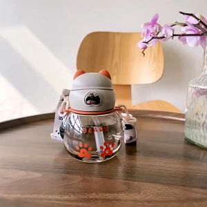 Botol Minum Anak Karakter Lucu Kapasita 450ML Botol Minum BEARS Tali Panjang