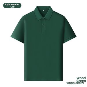 SHANCHEN | Customizable Logo Summer Ice Silk Cotton Polo Shirt Work Uniform