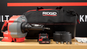 RIDGID Cordless Sinksnake [K-46] Sink Cleaning Machine with Accessories and Battery Chargers