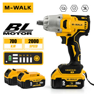 M-WALK 700N.M Brushless Electric Impact Wrench Cordless Wrench Screwdriver Electric drill Power Tools For Dewalt 20V Battery Pin