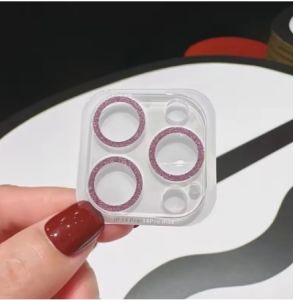 Glitter Bling Camera Lens Protector For iPhone 18 17 16 15 14 13 12 Mini 11 Pro Max Plus 16E 17E Tempered Glass Ring Lens Cover
