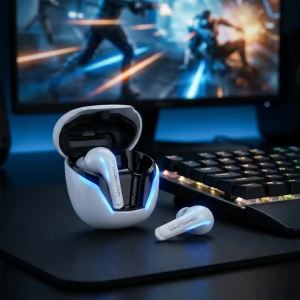 ONIKUMA T27 Wireless Gaming Earbuds | ENC Mic Bluetooth Headphones for PS5/PS4 Steam Deck Switch Phone Pad & Laptop