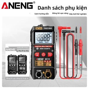 ANENG | ANENG M115 Mini Digital Multimeter Máy Kiểm Tra Điện Áp DC/AC Chuyên Nghiệp Với Diode Cảm Biến NCV Công Cụ Phát Hiện Thợ Điện Đa Chức Năng