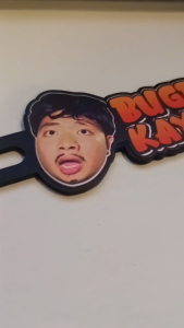 BUGBUGIN KITA Plate Badge - KUPAL KABA BOSS? ARAY KO! Custom Motorcycle Meme Accessory
