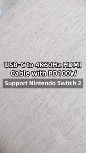 CABLETIME Kabel USB Type C to HDMI Converter 4K60Hz w/ Power For NES Switch