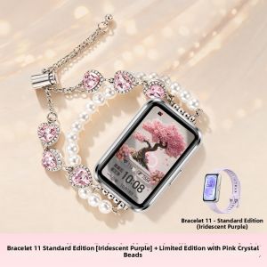 HUAWEI | Crystal Appearance NFC Smart Fitness Tracker Sleep Health Assistant Heart Rate Blood Oxygen Long Battery Life Bracelet