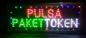 Lampu Pulsa Paket Token merah hijau putih