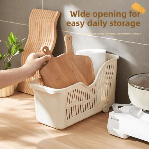 NIANXU | Plastic Kitchen Storage Box Pot Lid Rack Storage Basket